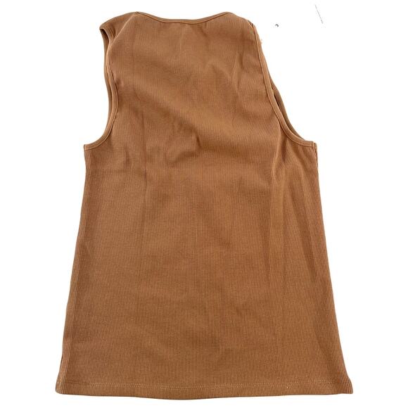 Salt Murphy Men's Brown Ribbed Mateo Tank Top Size L - Picture 5 of 8